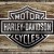 Placa metalica - Harley Davidson - Wood - 10x14 cm
